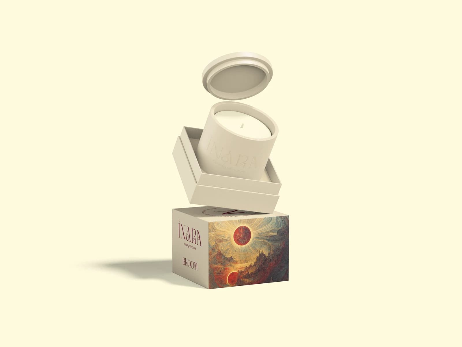 INARA BLOOM — Candle and packaging design
