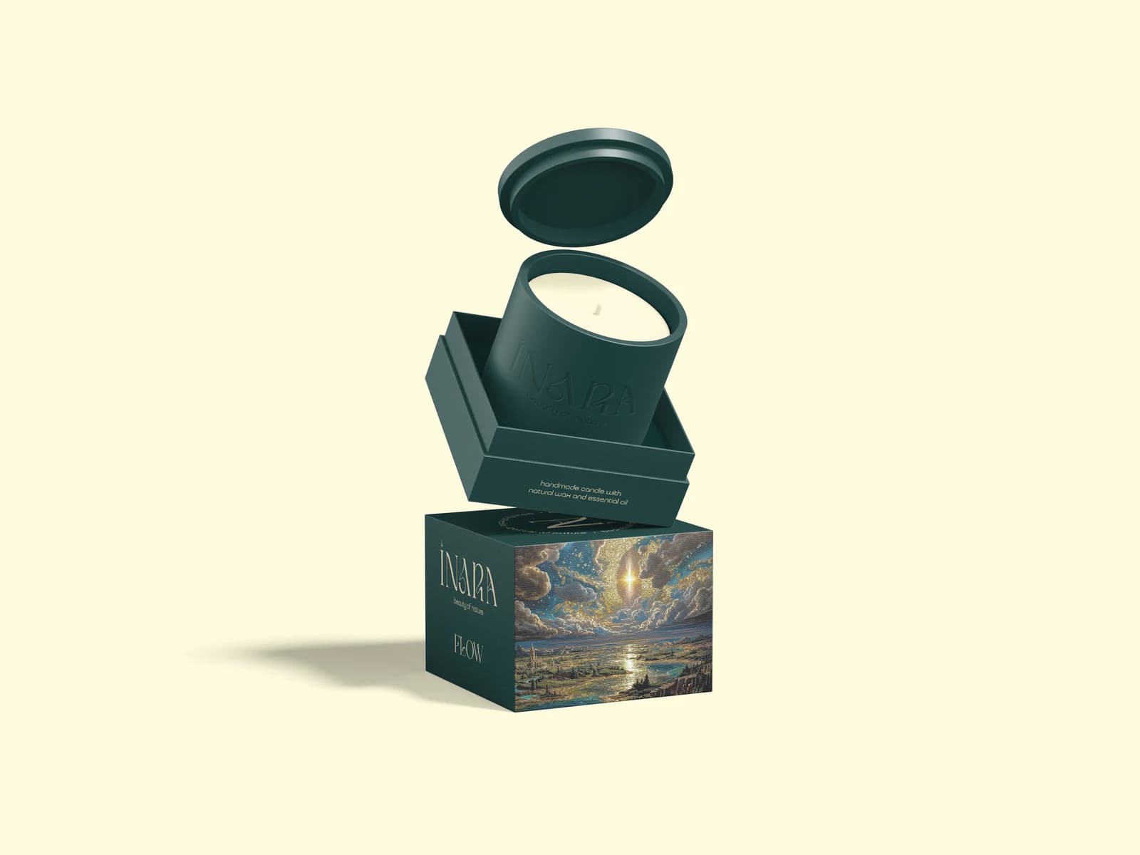 INARA FLOW — Candle and packaging design