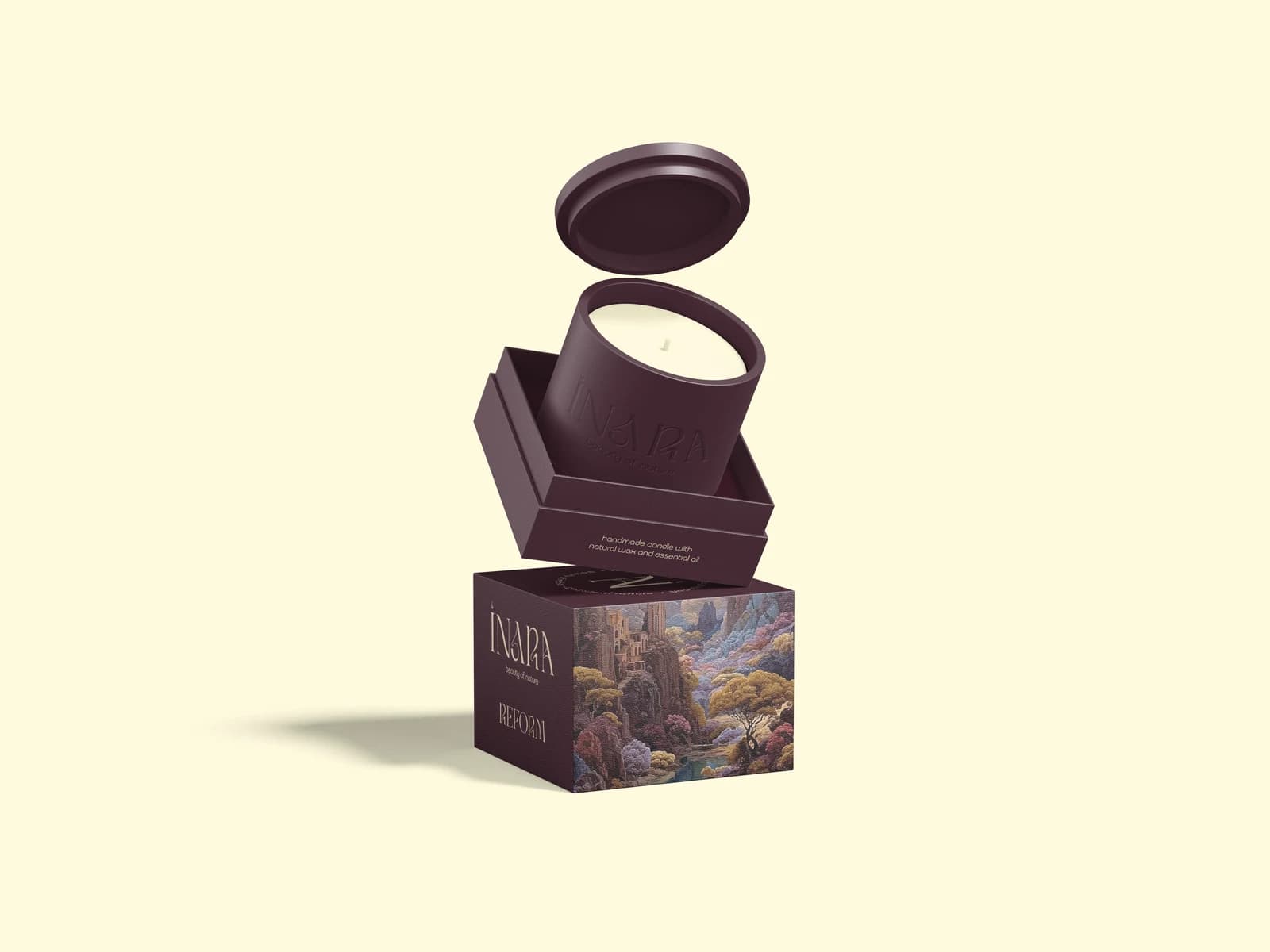 INARA REFORM — Candle and packaging design