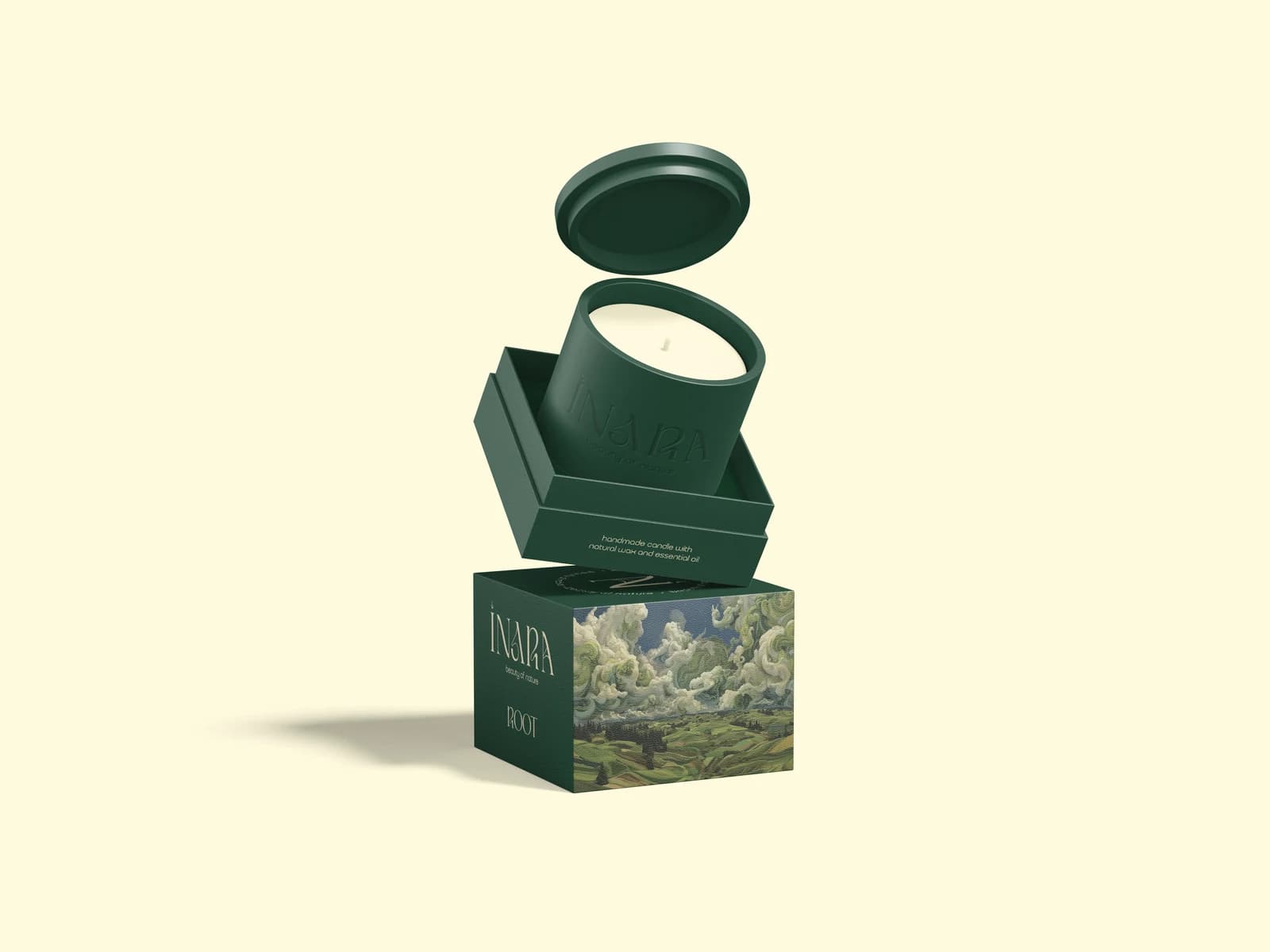 INARA ROOT — Candle and packaging design