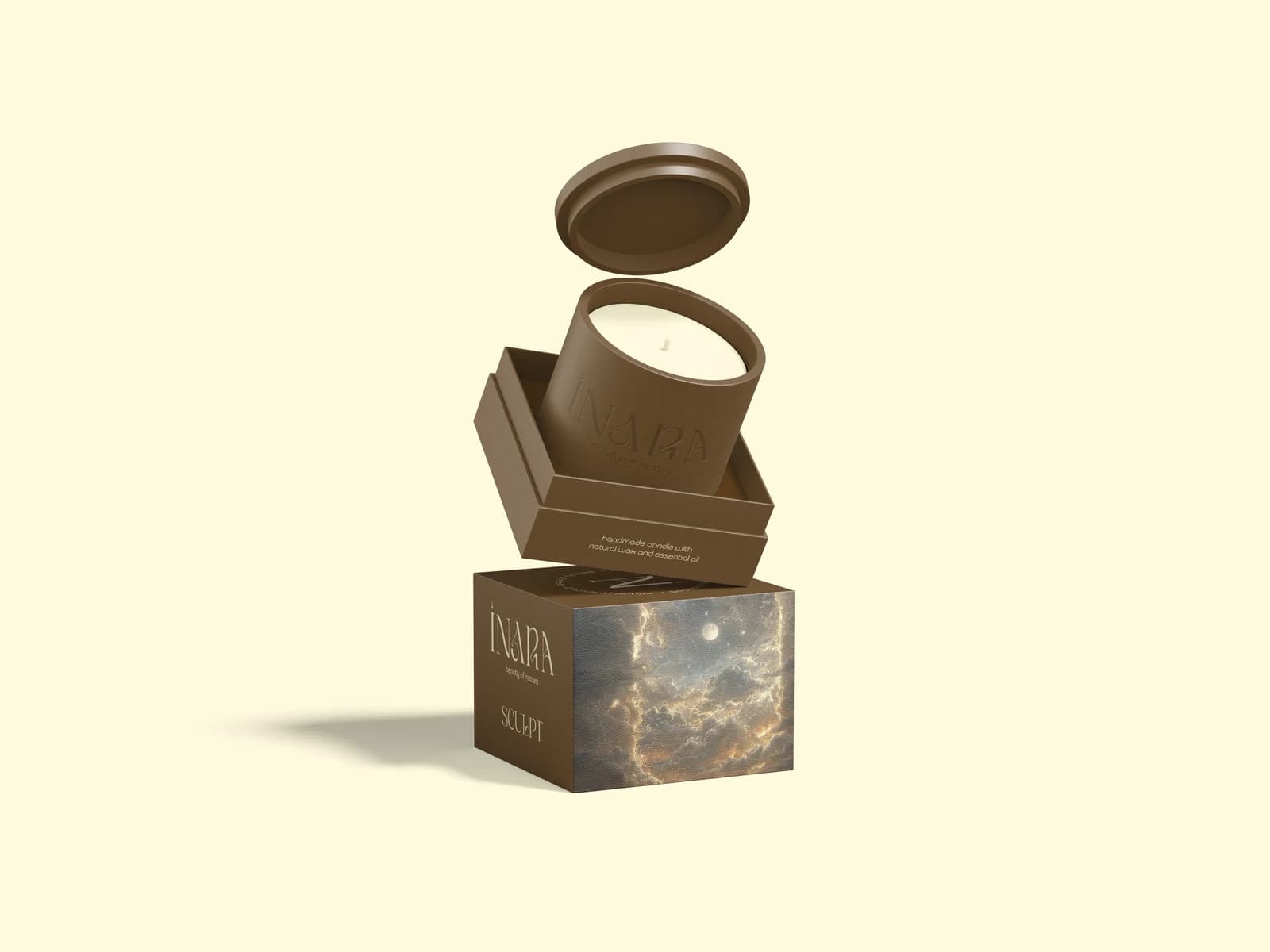 INARA SCULPT — Candle and packaging design